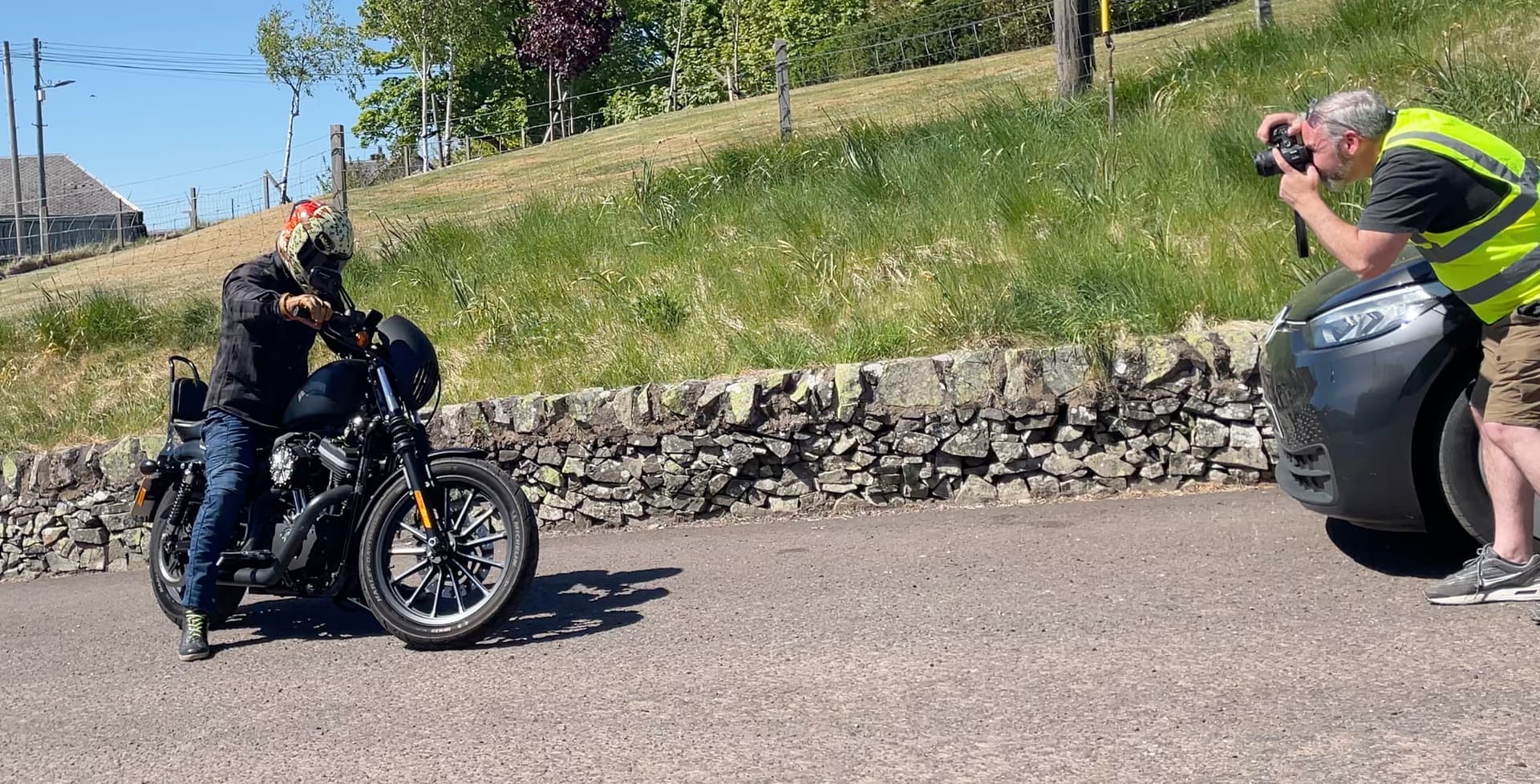 Harley Biker Drone Shoot