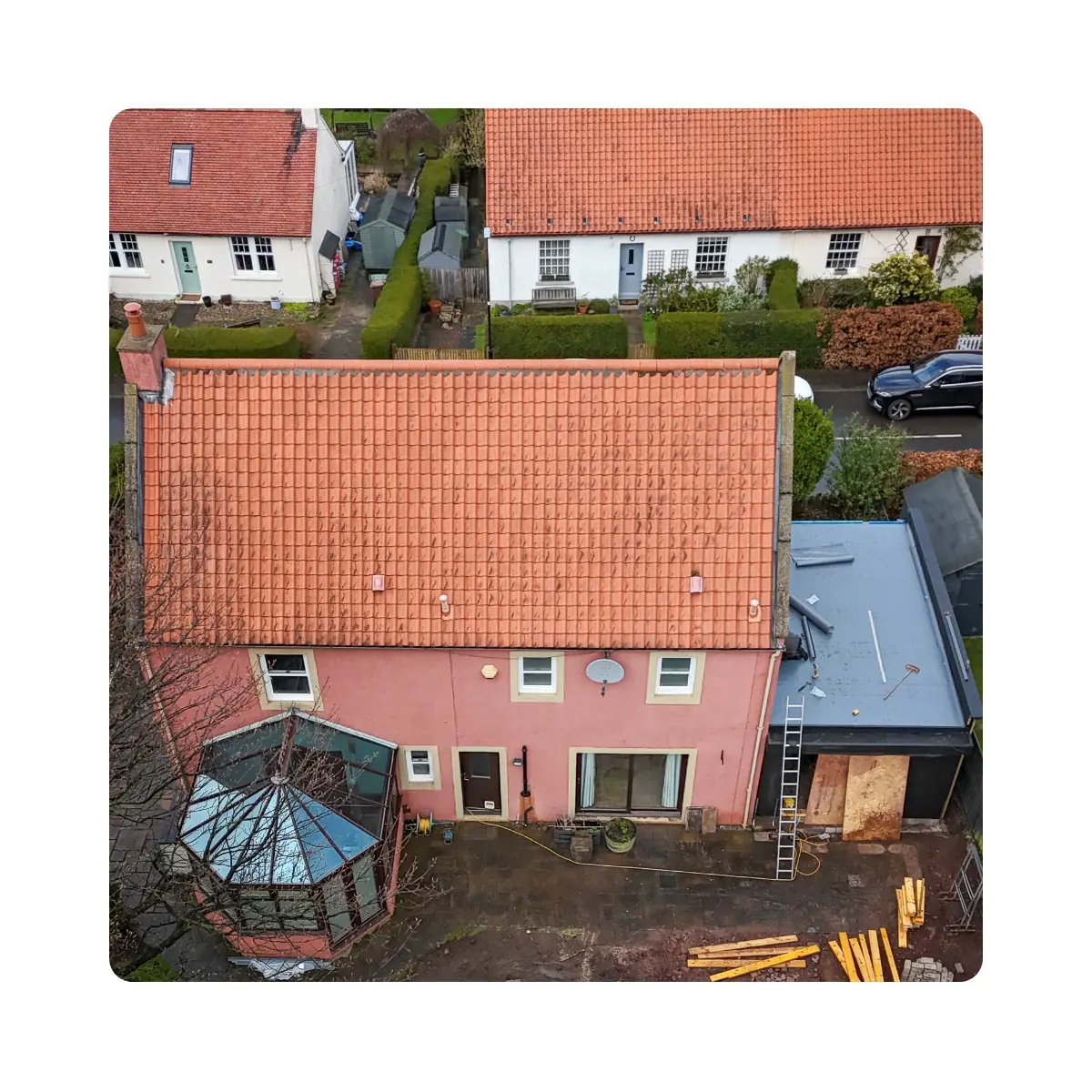Drone roof footage for C&G Developments