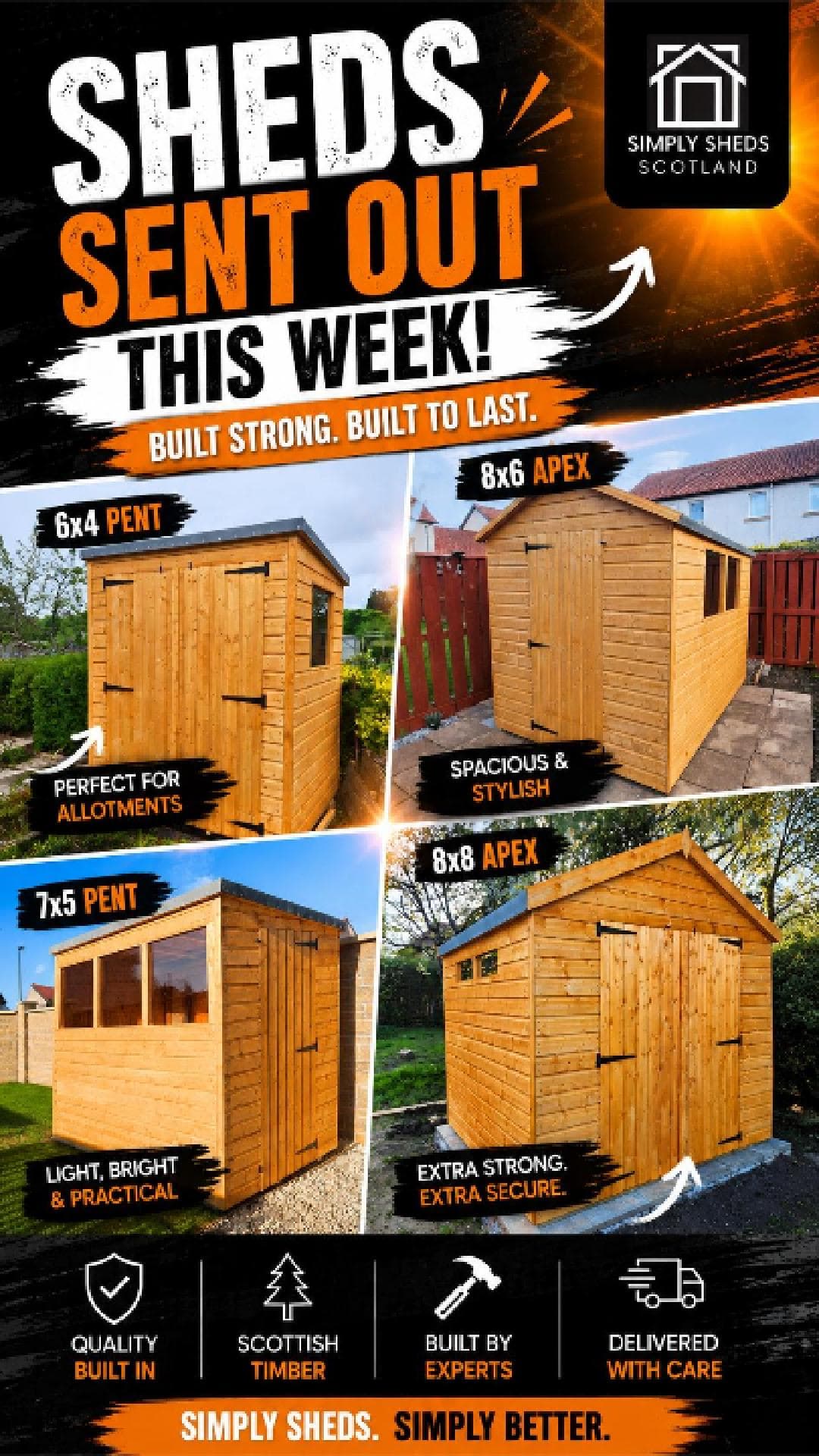 Simply Sheds Open Saturday