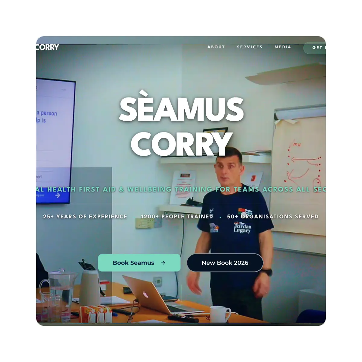 Seamus Corry website design